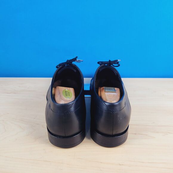 Hugo Boss Dressapp Mens‎ Size 7 Derby shoes Black Leather Blutcher shoes cap toe main image 12